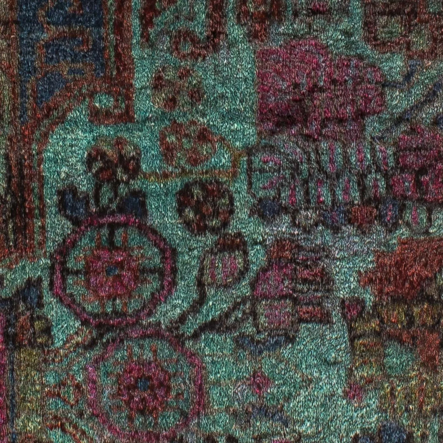 Orientteppich 111 x 80 cm - hellblau - Image 2