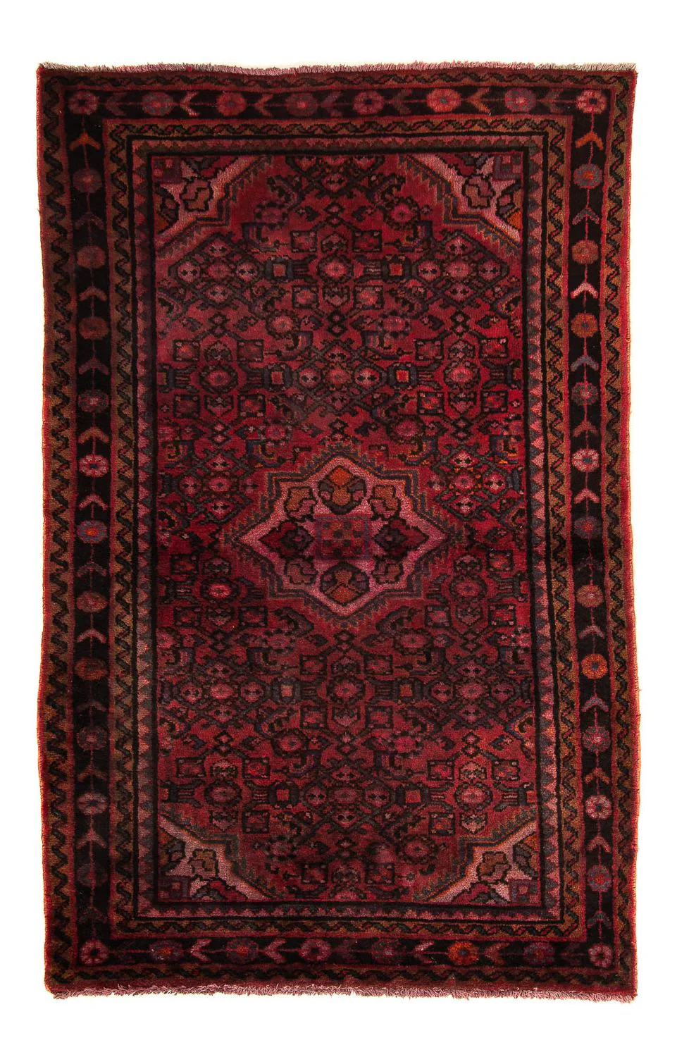 Orientteppich 160 x 98 cm - dunkelrot