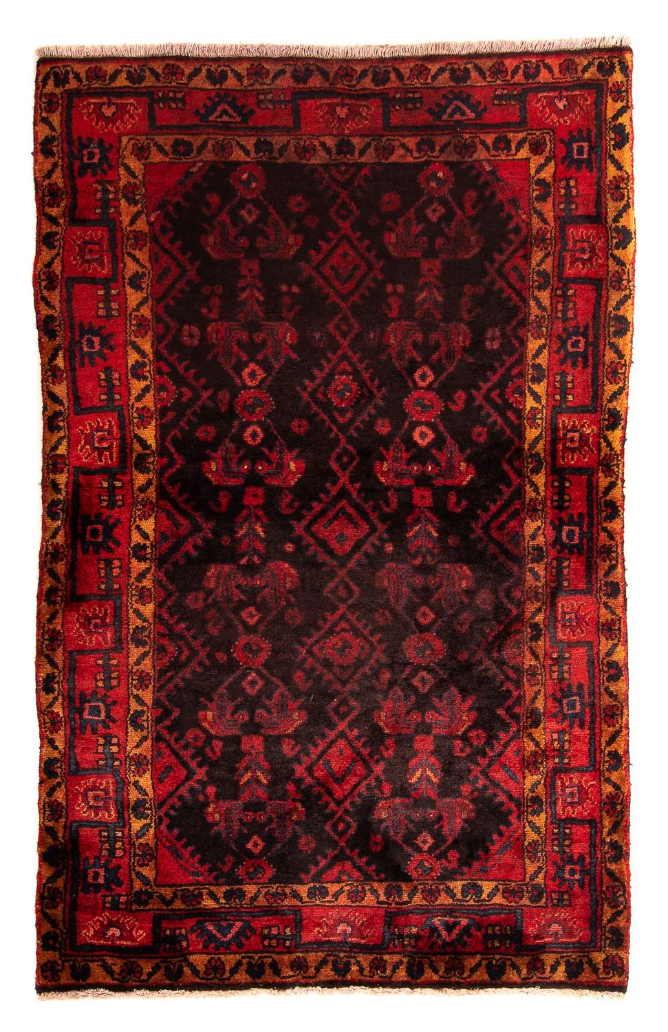 Orientteppich 170 x 109 cm - dunkelrot