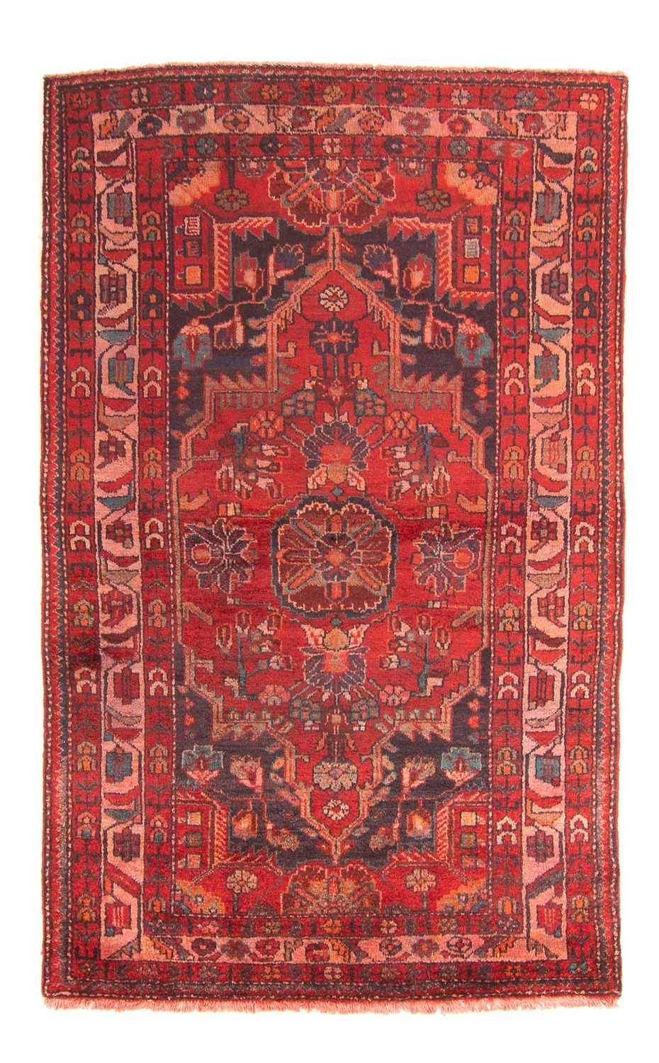 Orientteppich 174 x 112 cm - dunkelrot