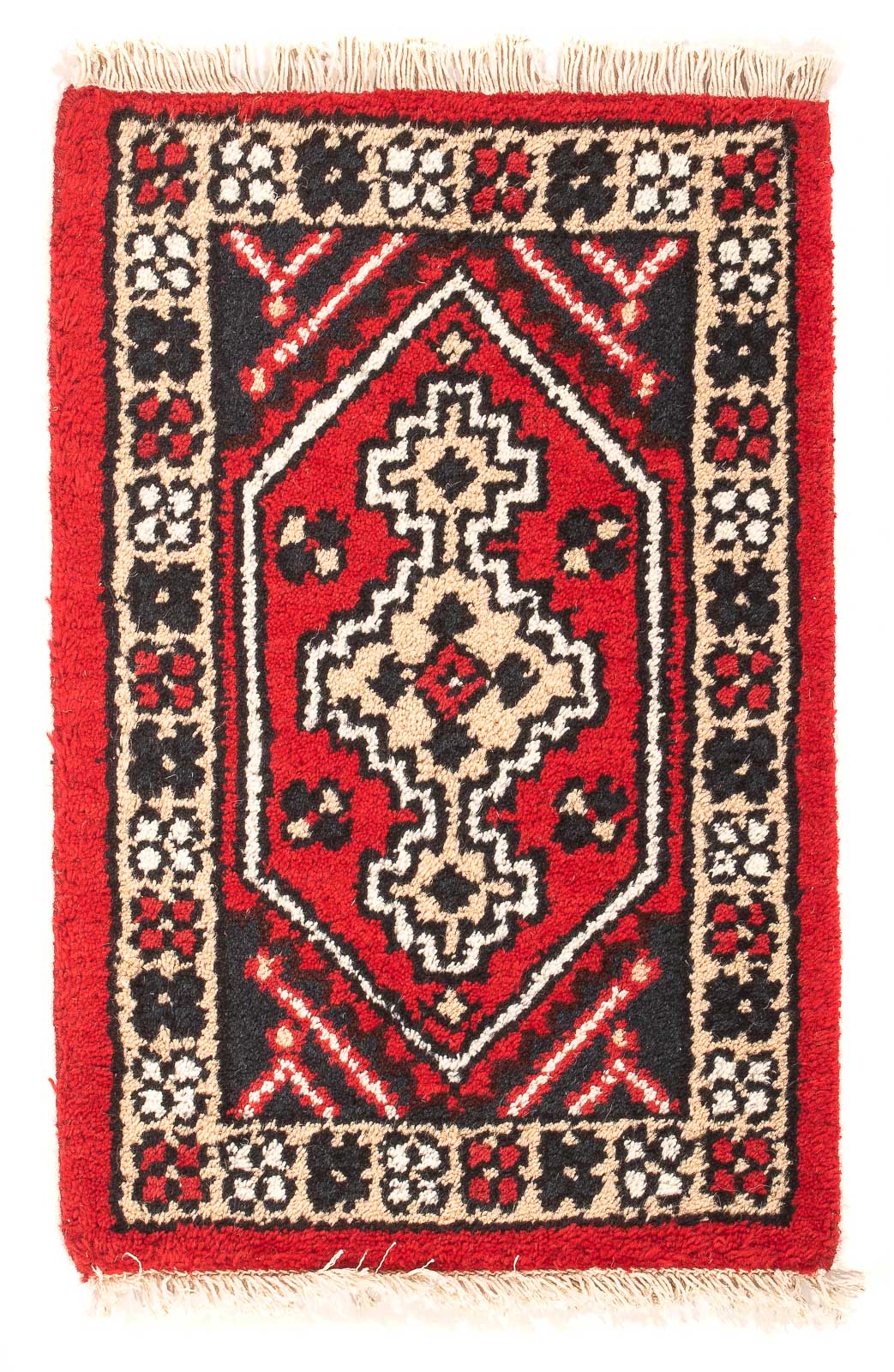 Orientteppich 60 x 40 cm - dunkelrot