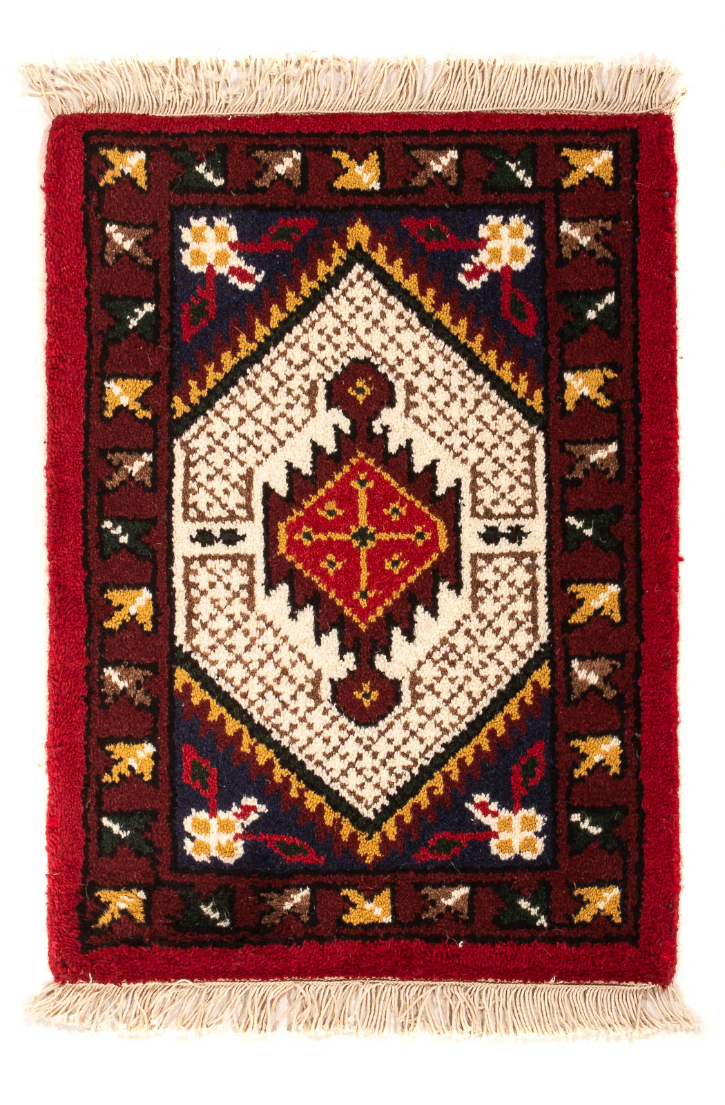 Orientteppich 60 x 40 cm - dunkelrot
