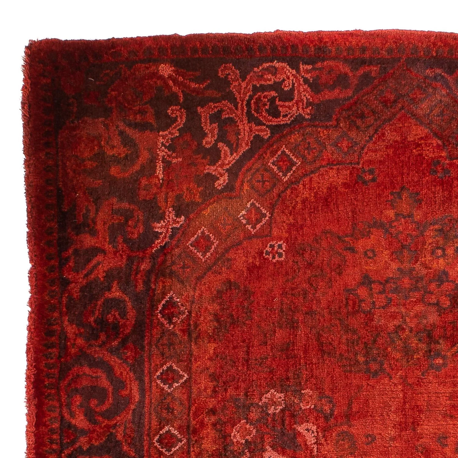 Orientteppich 93 x 60 cm - dunkelrot - Image 3