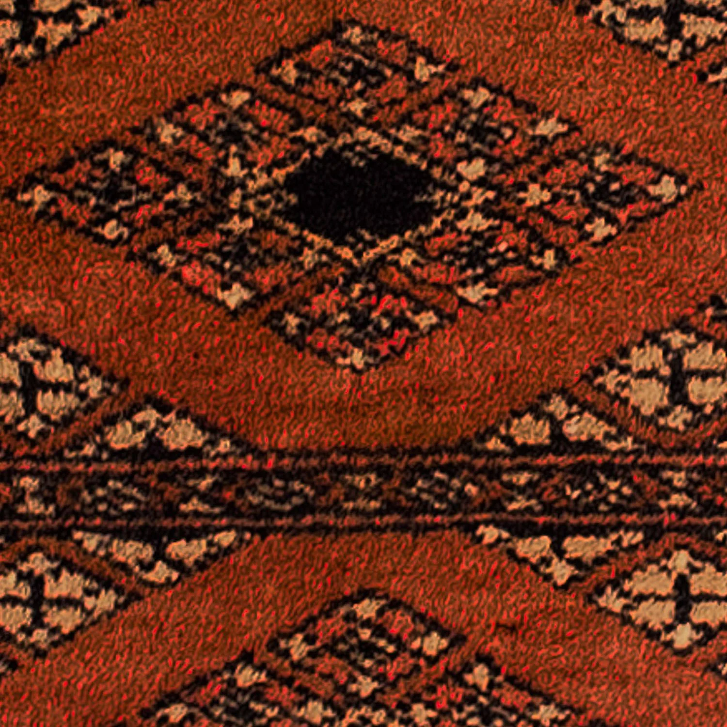 Pakistan Teppich 63 x 32 cm - dunkelrot - Image 2