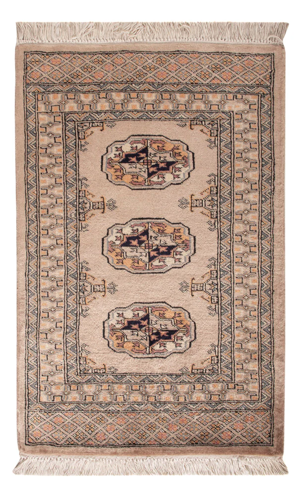 Pakistan Teppich - 94 x 64 cm - hellbraun