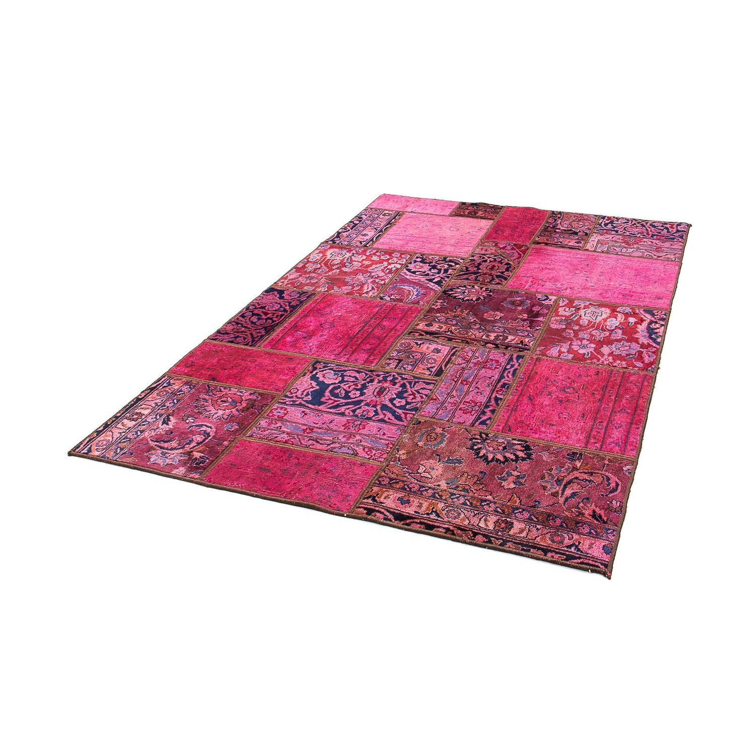 Patchwork Teppich 197 x 138 cm - mehrfarbig - Image 5