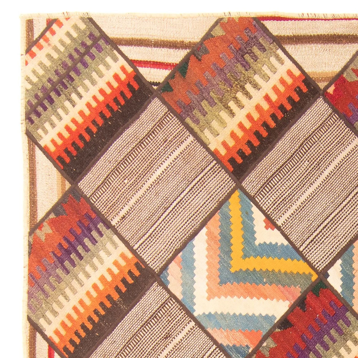Patchwork Teppich 200 x 150 cm - mehrfarbig - Image 3