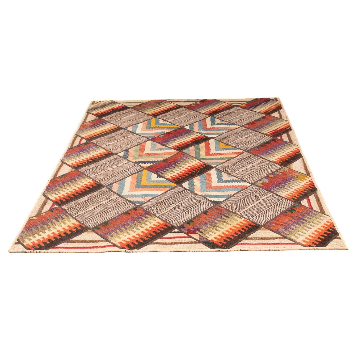 Patchwork Teppich 200 x 150 cm - mehrfarbig - Image 5