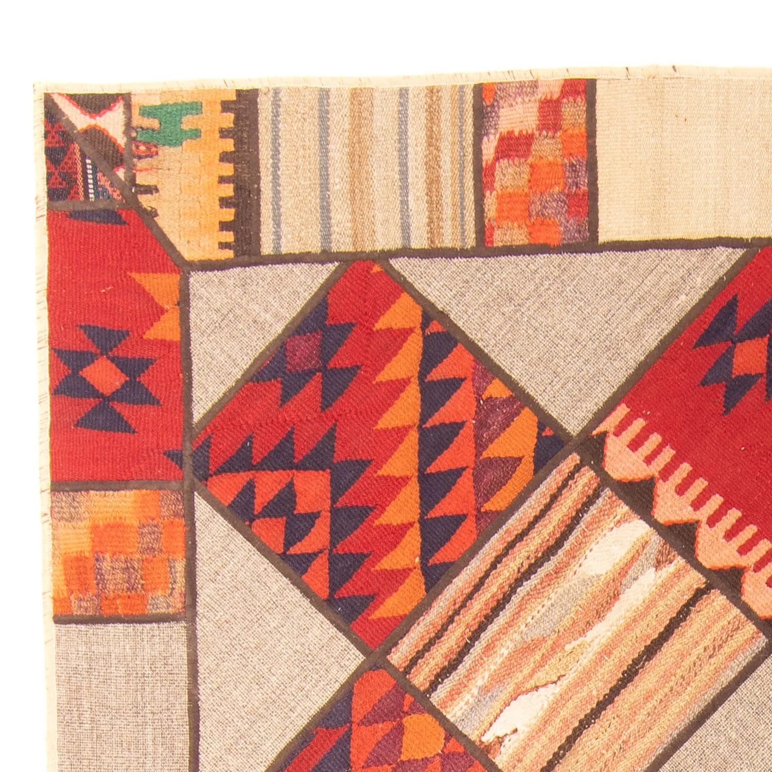 Patchwork Teppich 200 x 150 cm - mehrfarbig - Image 3