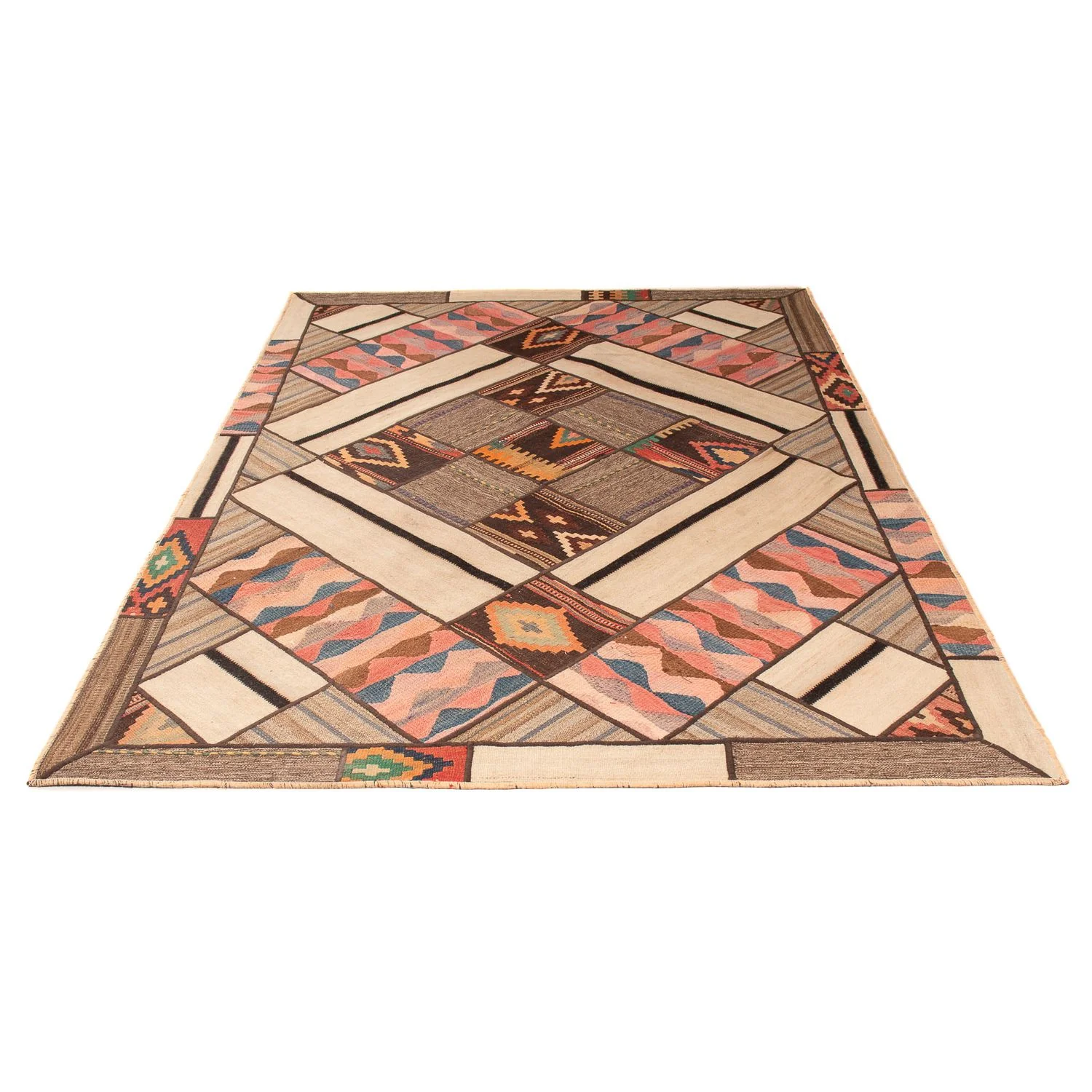 Patchwork Teppich 230x160cm - Orientteppich - Image 5