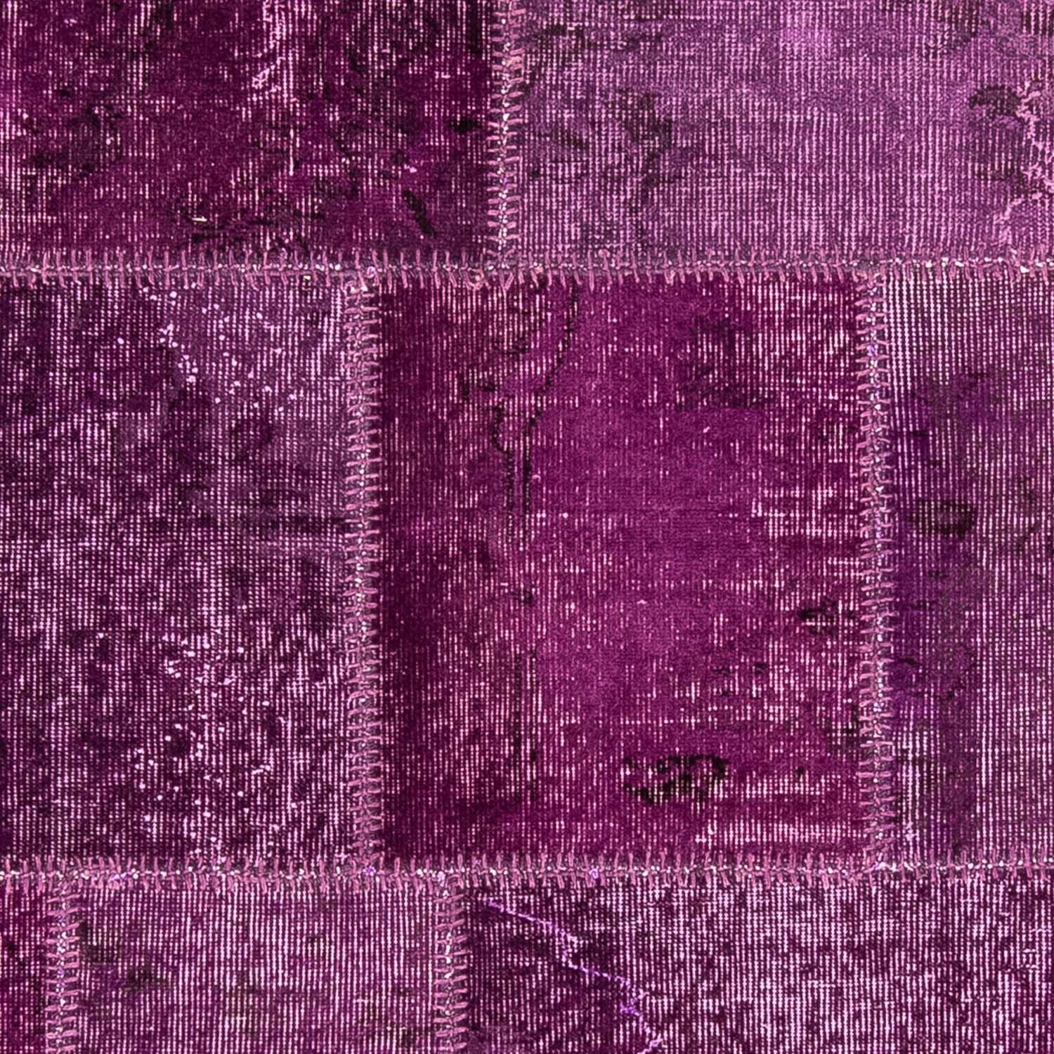 Patchwork Teppich 240 x 170 cm - lila - Image 2