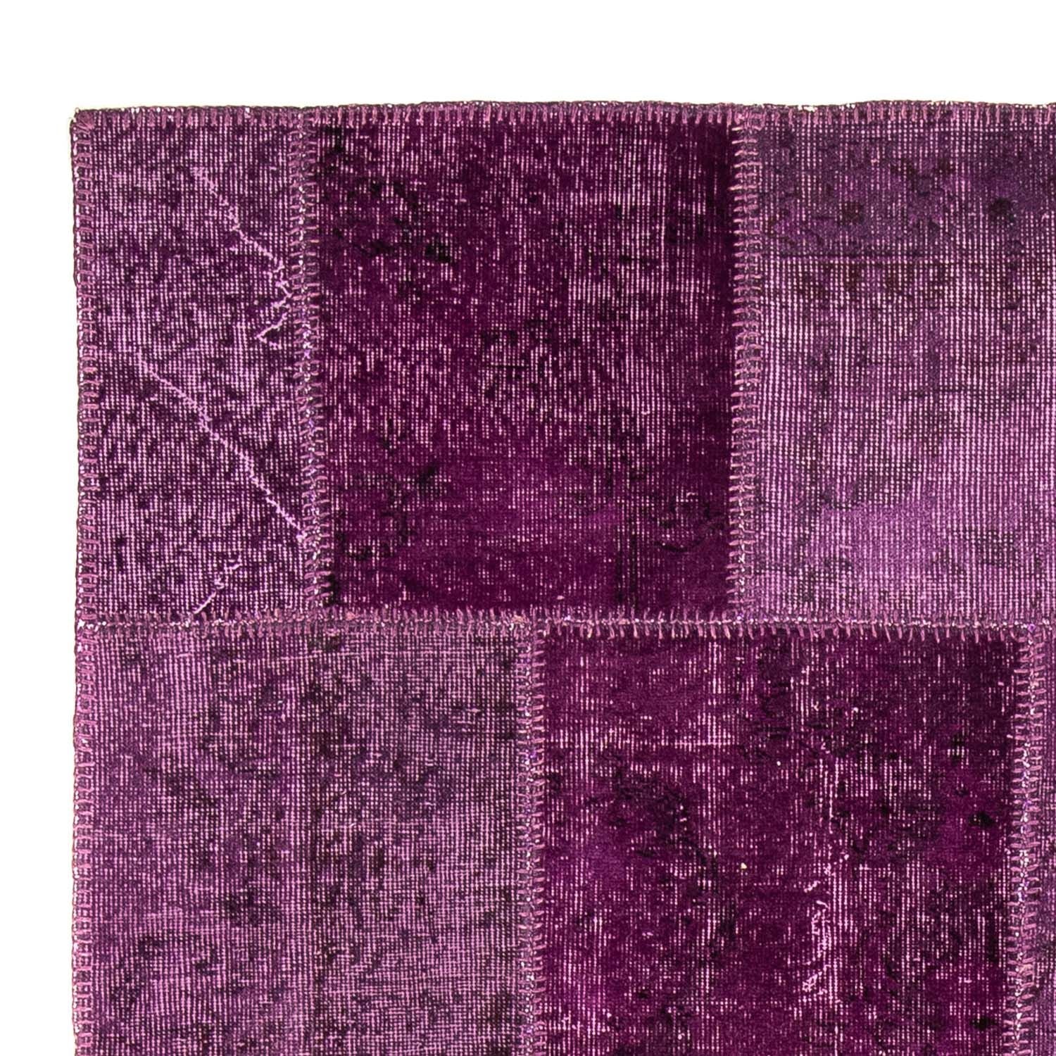 Patchwork Teppich 240 x 170 cm - lila - Image 3