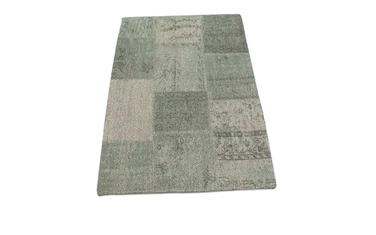 Patchwork Teppich 94x62cm - Wollteppich - Image 5
