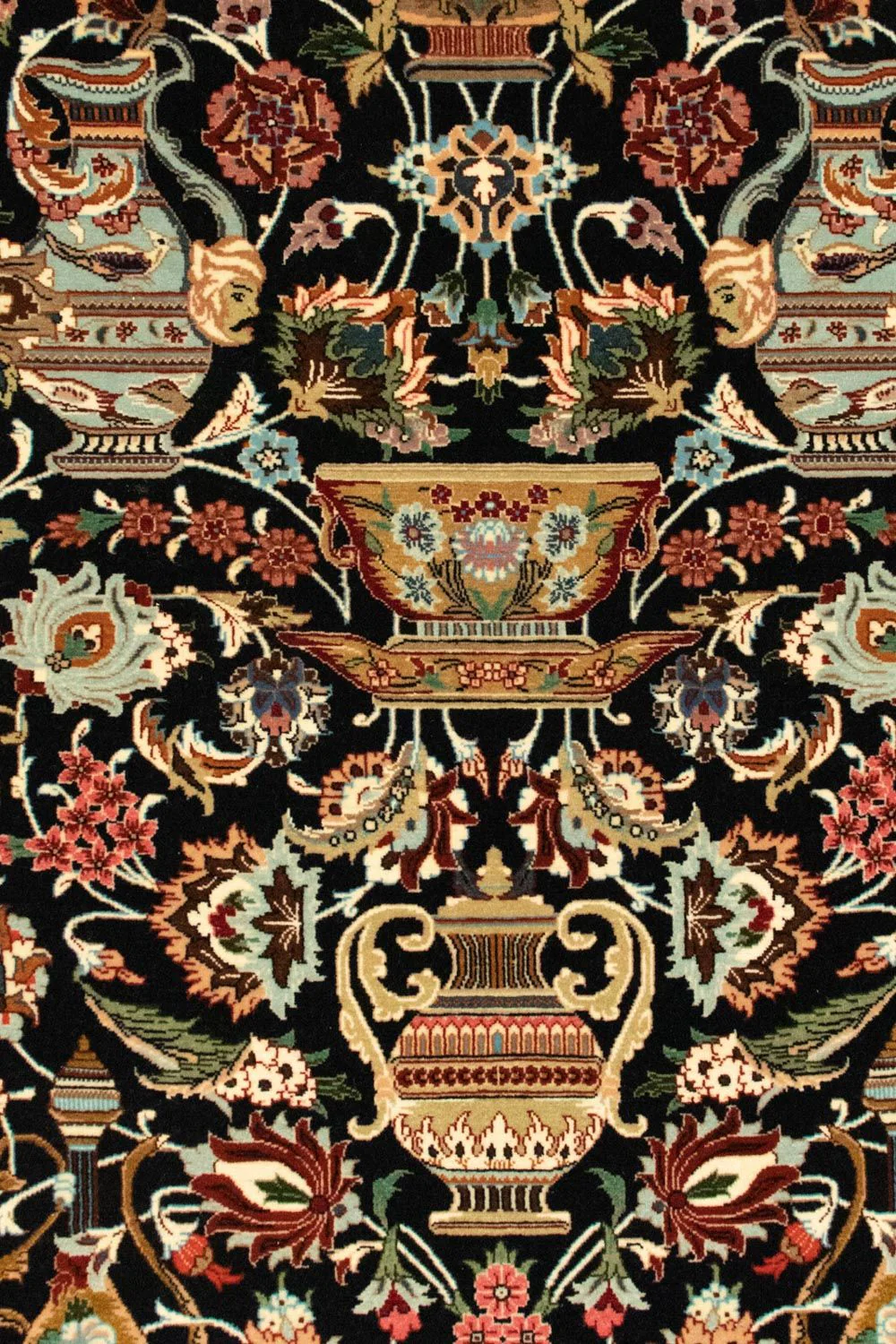 Perserteppich - Ghom 157 x 102 cm - schwarz - Image 2