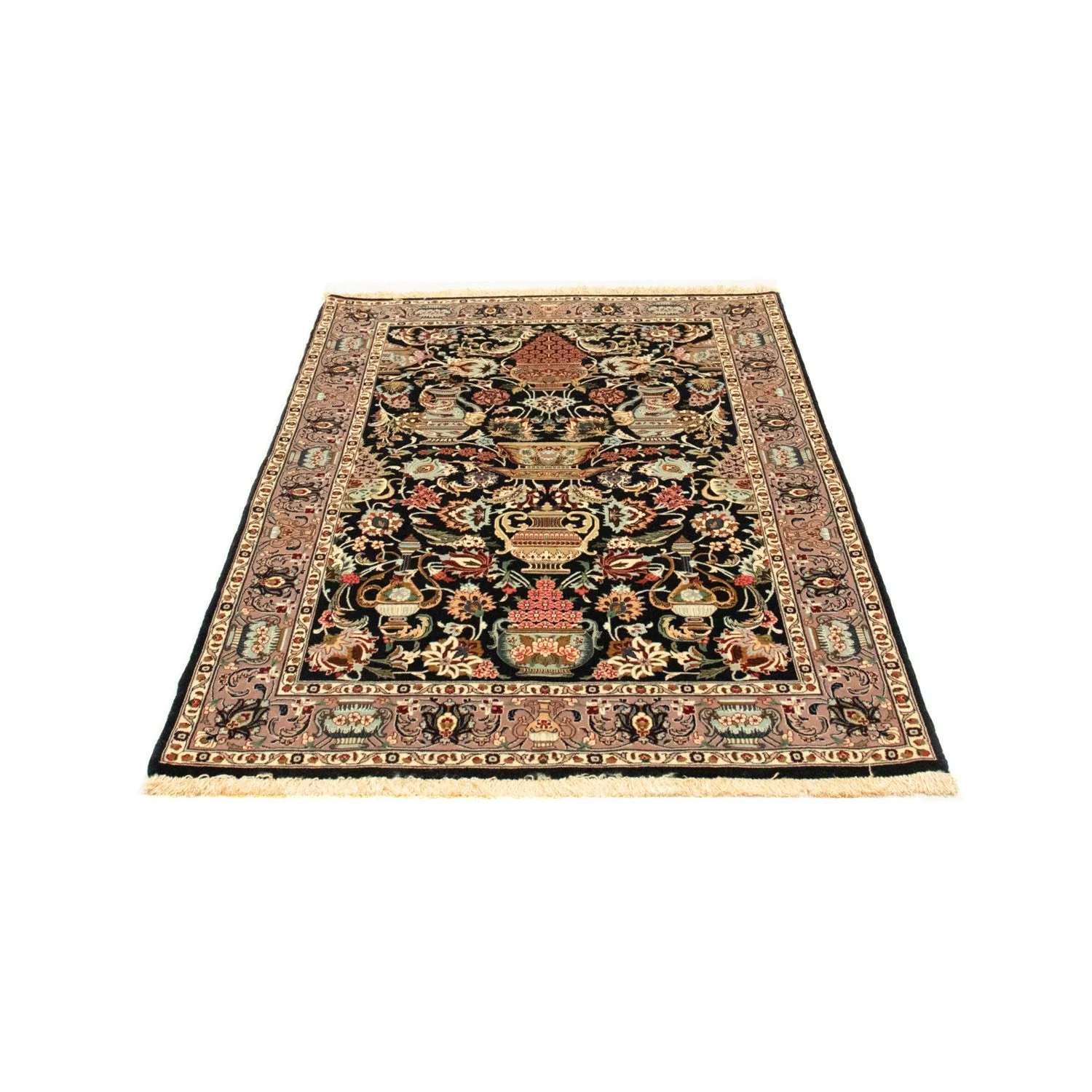 Perserteppich - Ghom 157 x 102 cm - schwarz - Image 5