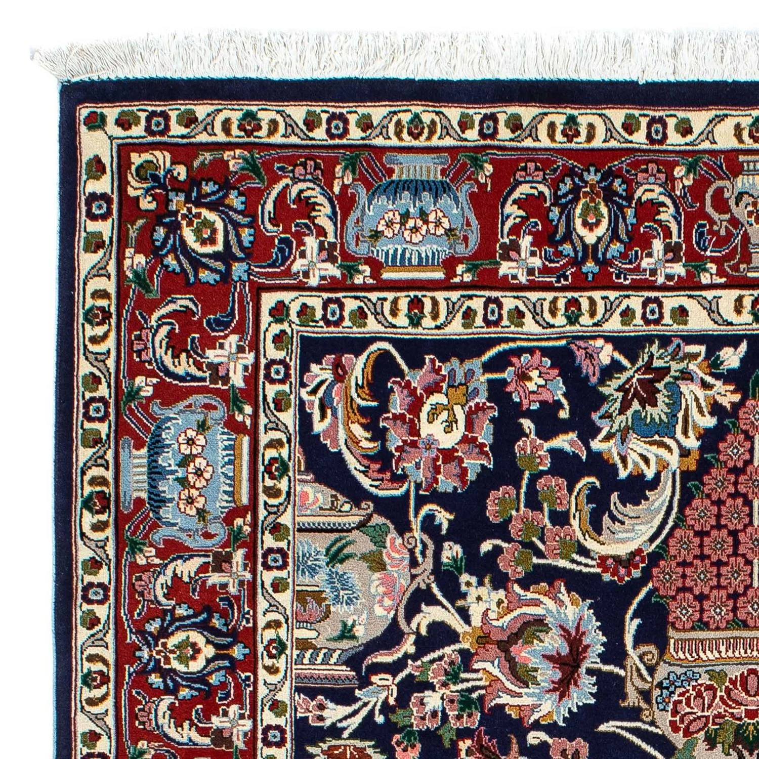 Perserteppich - Ghom 188 x 135 cm - dunkelblau - Image 3