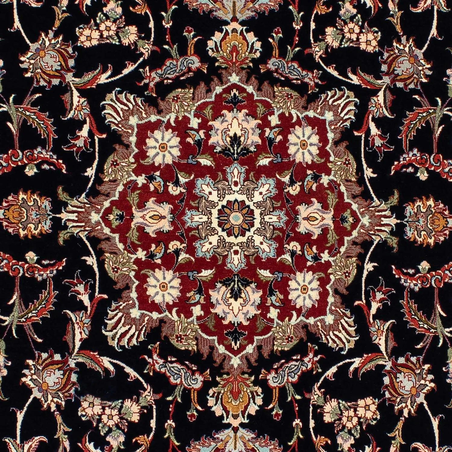 Perserteppich - Ghom 201 x 138 cm - dunkelblau - Image 2