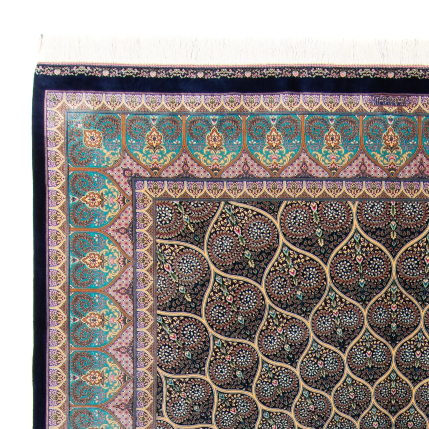 Perserteppich - Ghom - 300 x 200 cm - dunkelblau - Image 3