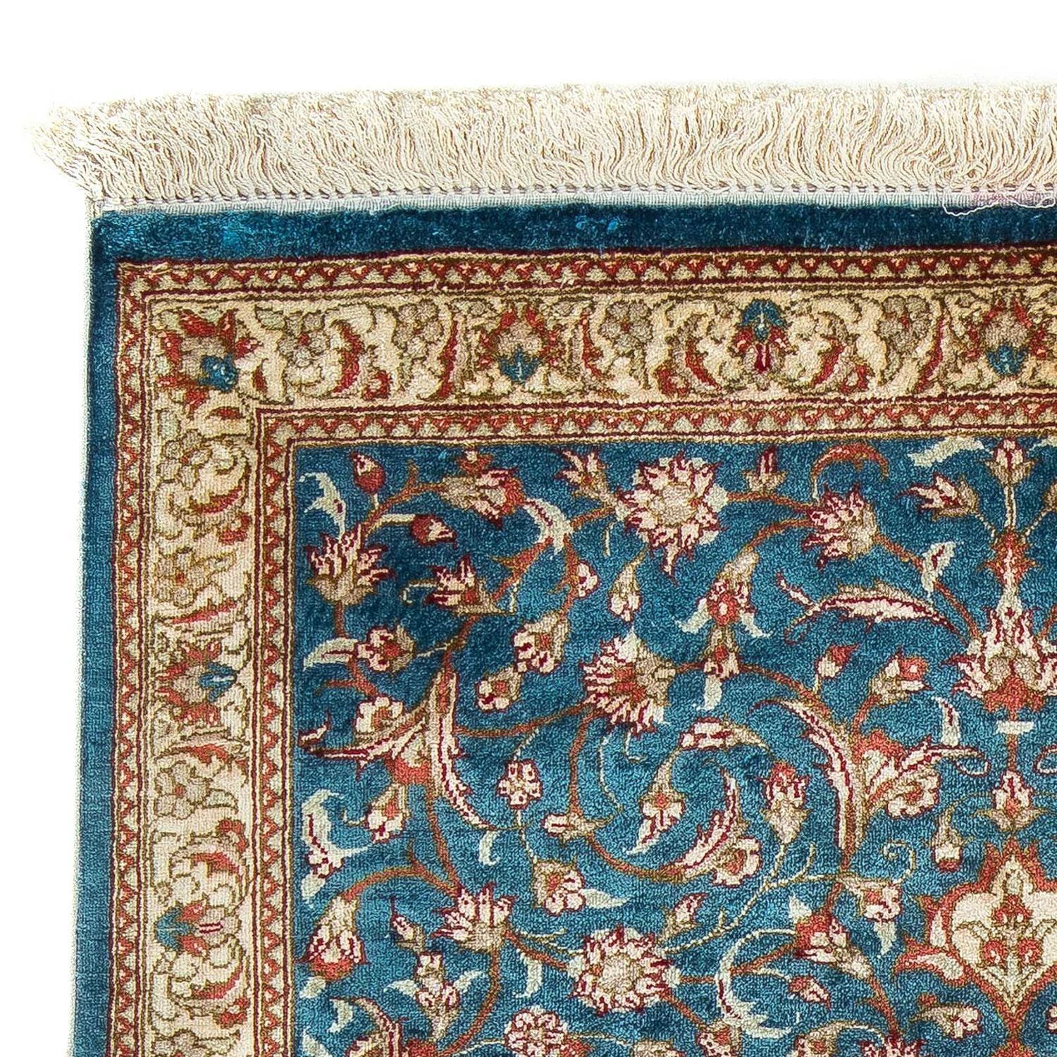Perserteppich - Ghom 94 x 58 cm - blau - Image 3