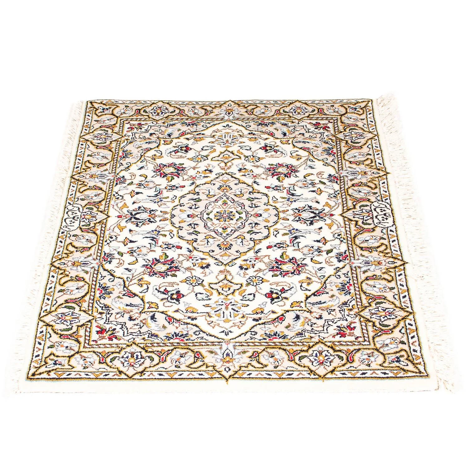 Perserteppich - Keshan 100 x 69 cm - beige - Image 5