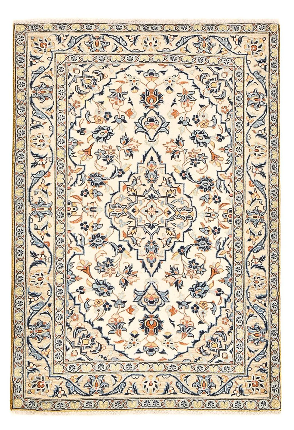 Perserteppich - Keshan - 142 x 97 cm - sand