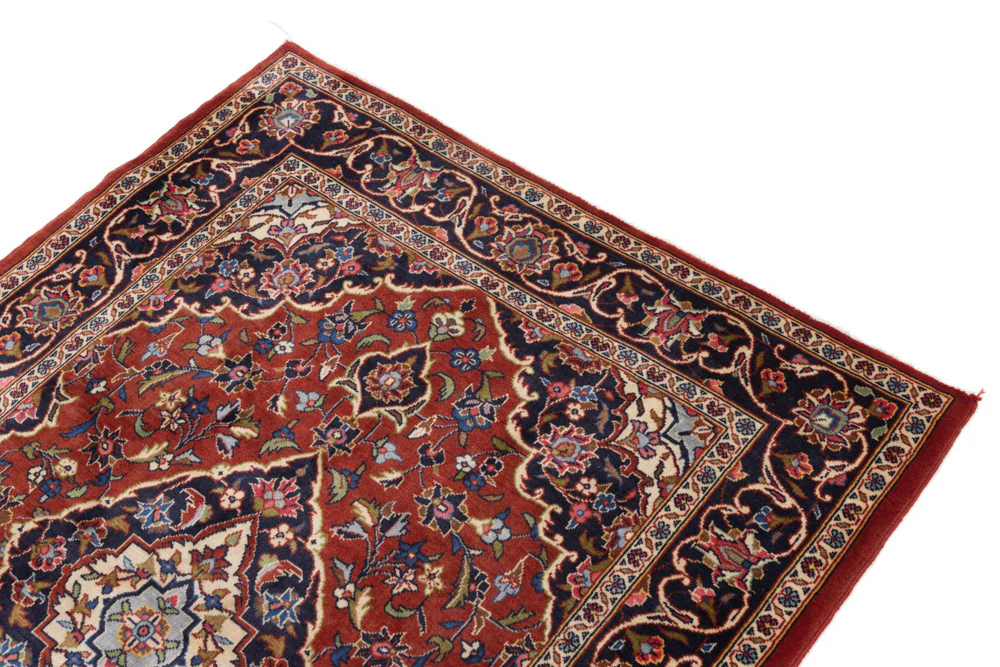 Perserteppich - Keshan - 150 x 105 cm - dunkelrot - Image 4