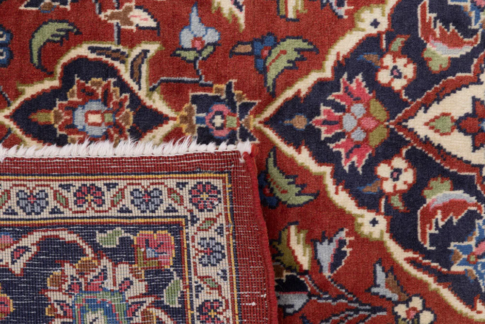 Perserteppich - Keshan - 150 x 105 cm - dunkelrot - Image 7