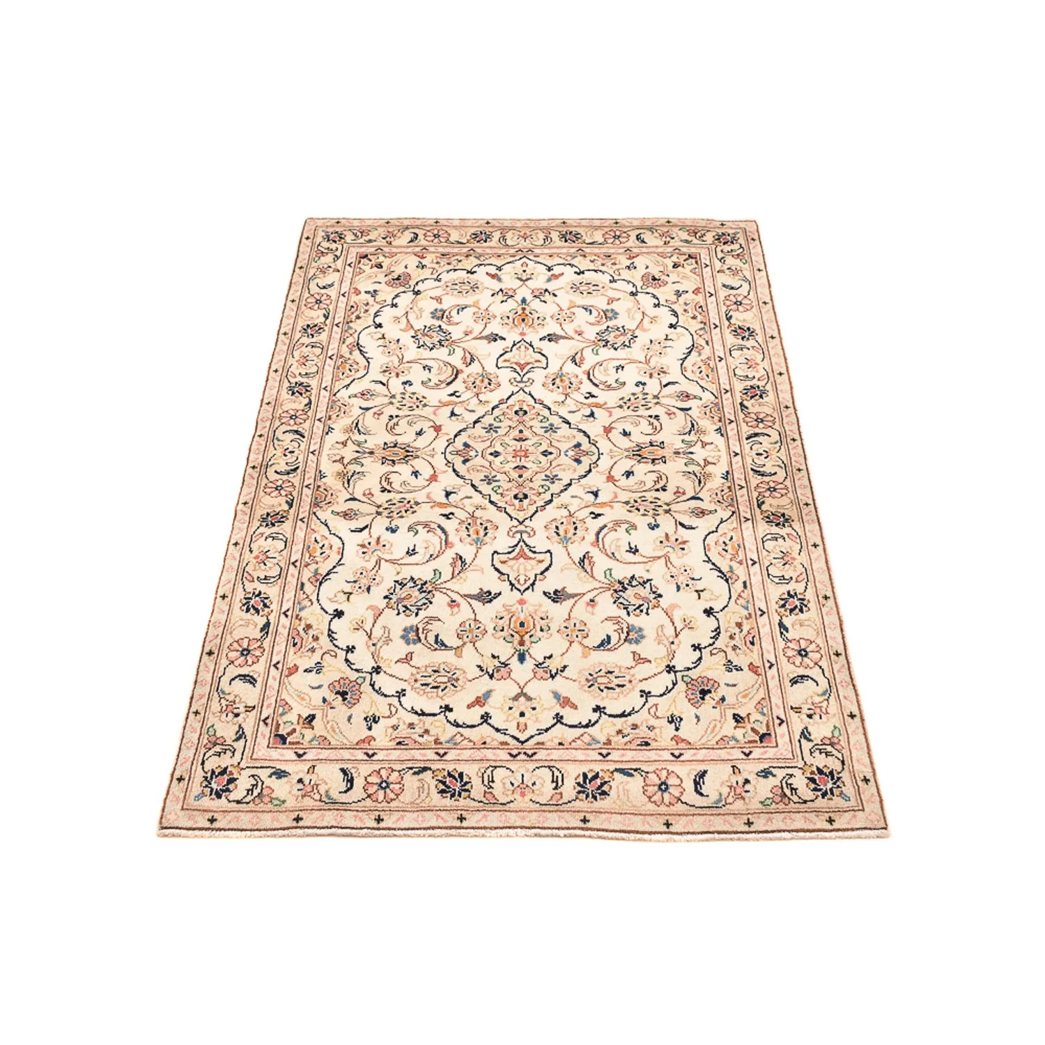 Perserteppich - Keshan - 150 x 98 cm - beige - Image 5