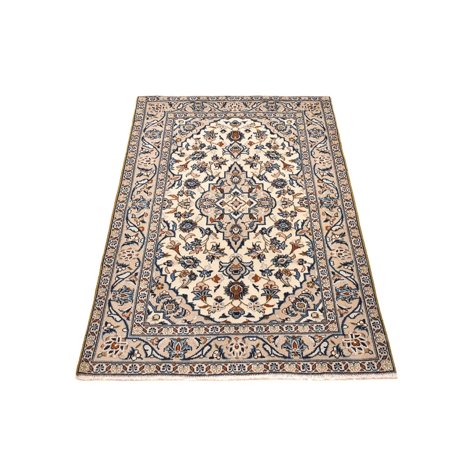 Perserteppich - Keshan - 157 x 95 cm - sand - Image 5