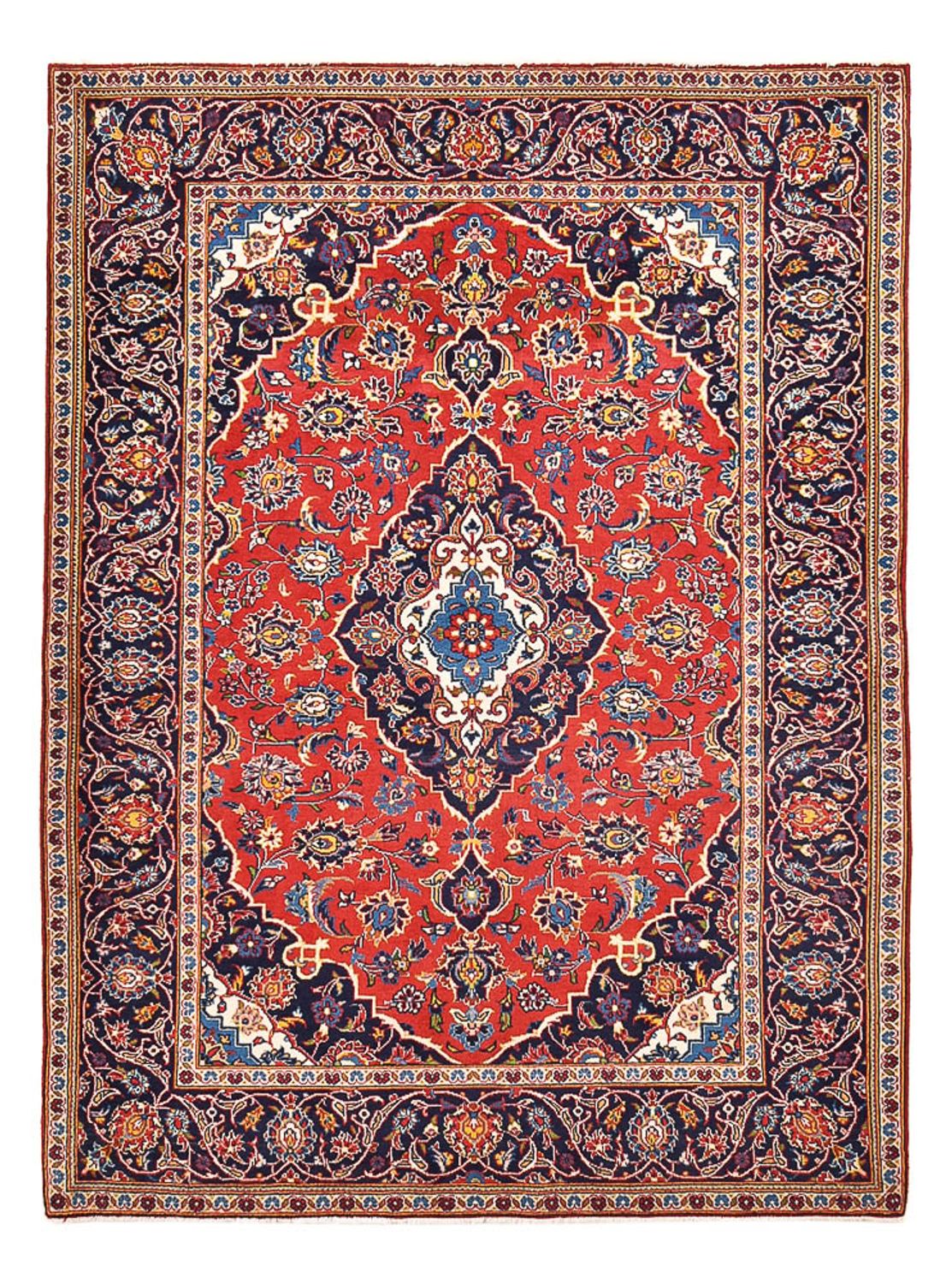 Perserteppich - Keshan - 210 x 152 cm - rot