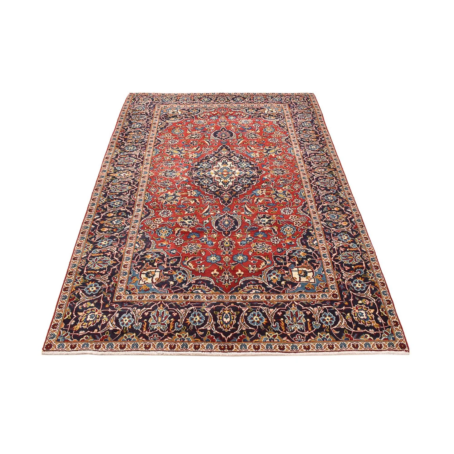 Perserteppich - Keshan - 242 x 145 cm - rot - Image 5