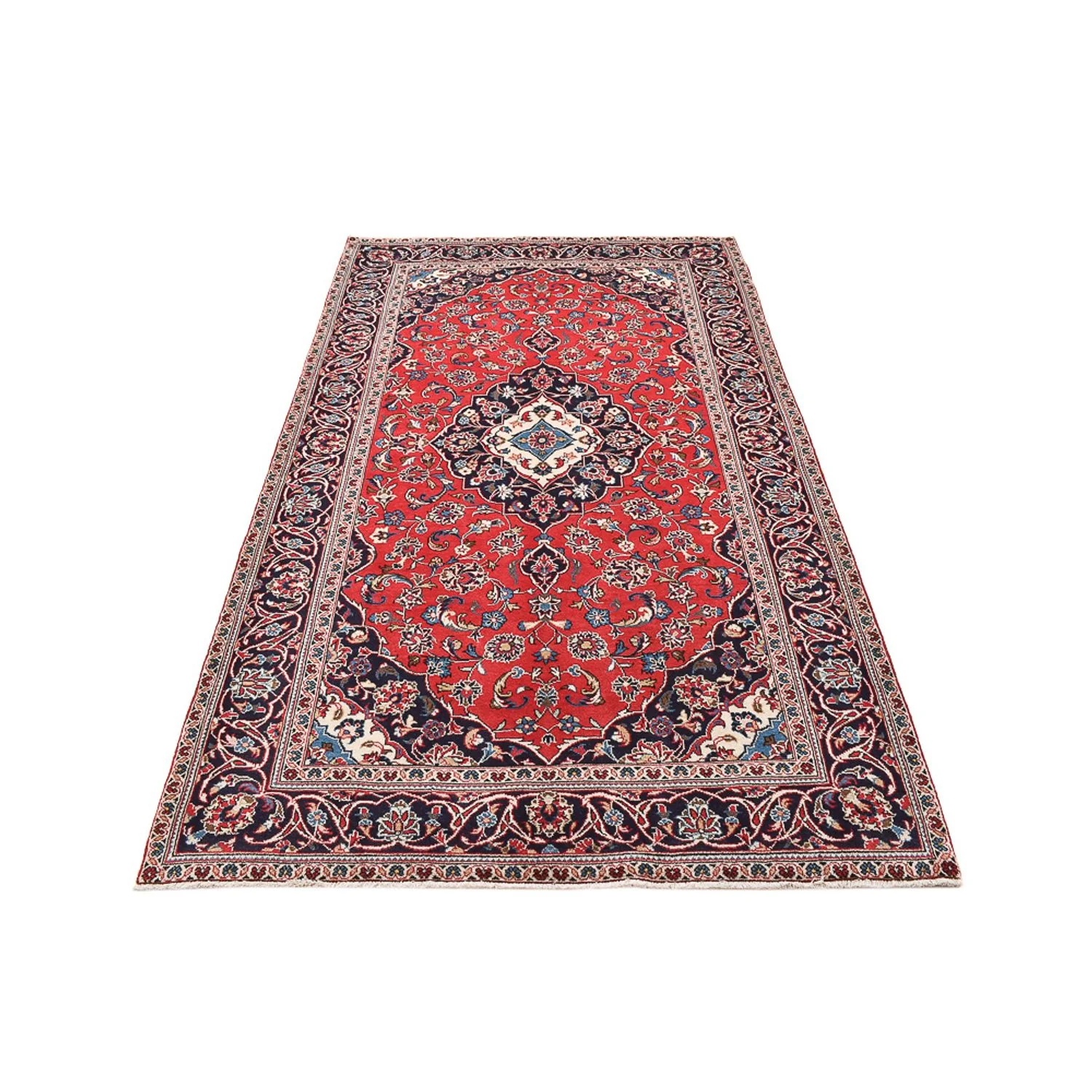 Perserteppich - Keshan - 253 x 144 cm - rot - Image 5