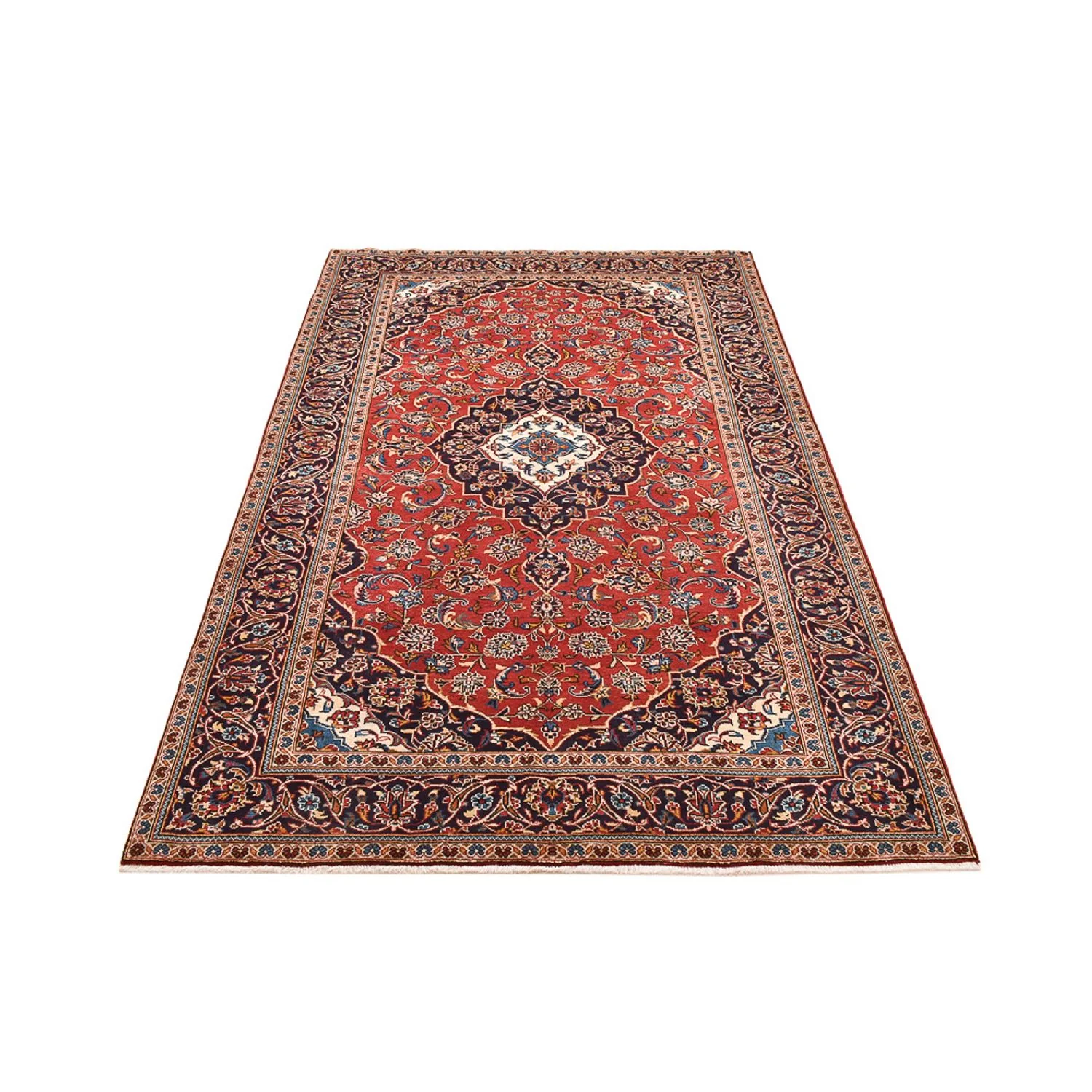Perserteppich - Keshan - 253 x 150 cm - rot - Image 5