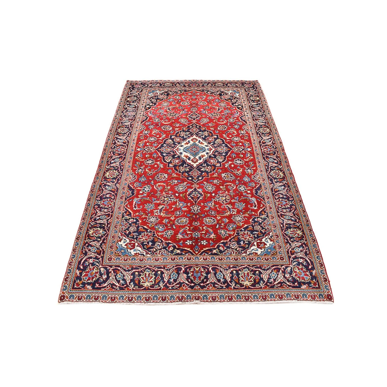 Perserteppich - Keshan - 255 x 151 cm - rot - Image 5