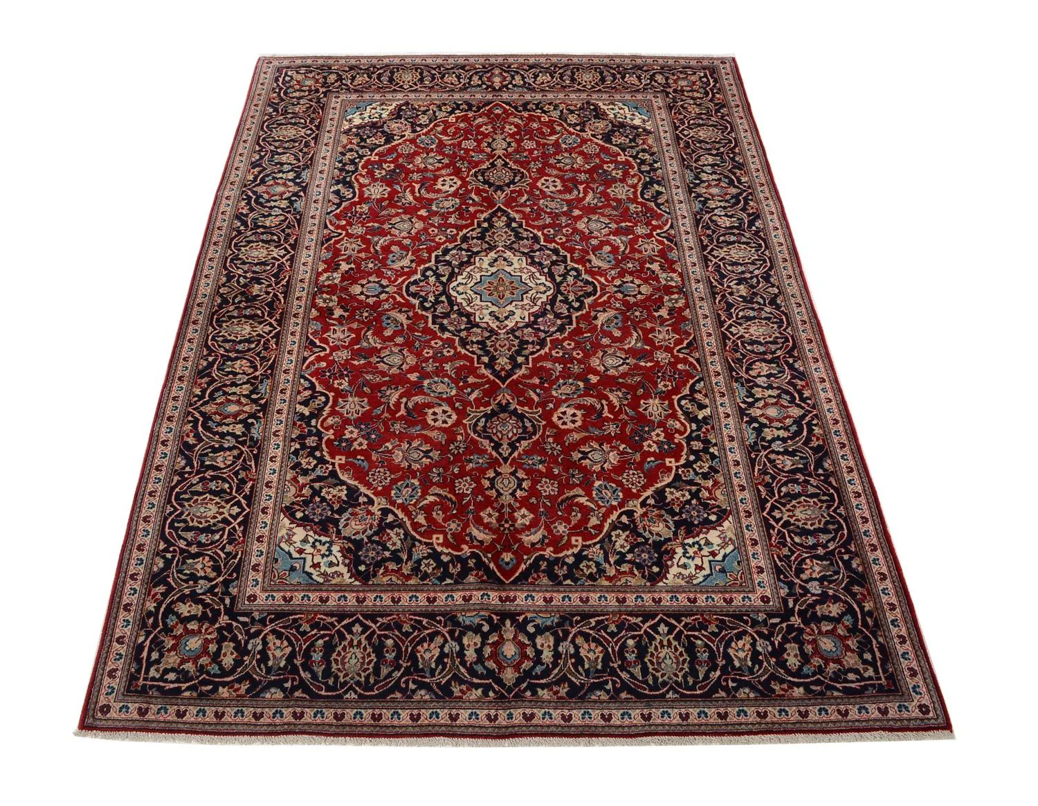 Perserteppich - Keshan 297 x 195 cm - rot - Image 5
