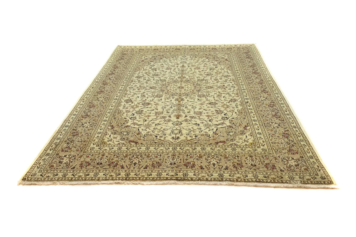 Perserteppich - Keshan 305 x 195 cm - beige - Image 5