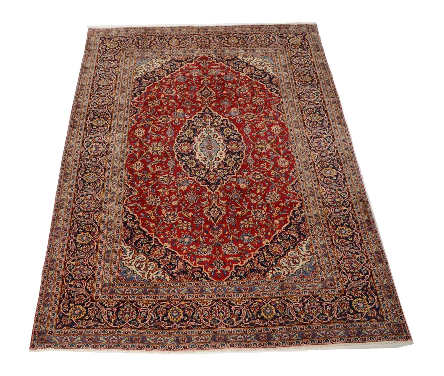 Perserteppich - Keshan 336 x 241 cm - rot - Image 5
