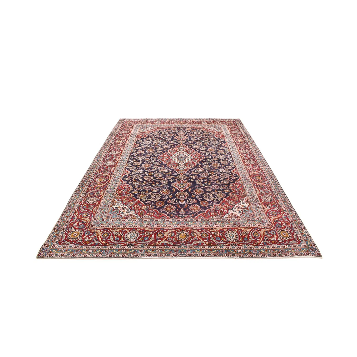 Perserteppich - Keshan - 340 x 255 cm - dunkelrot - Image 5