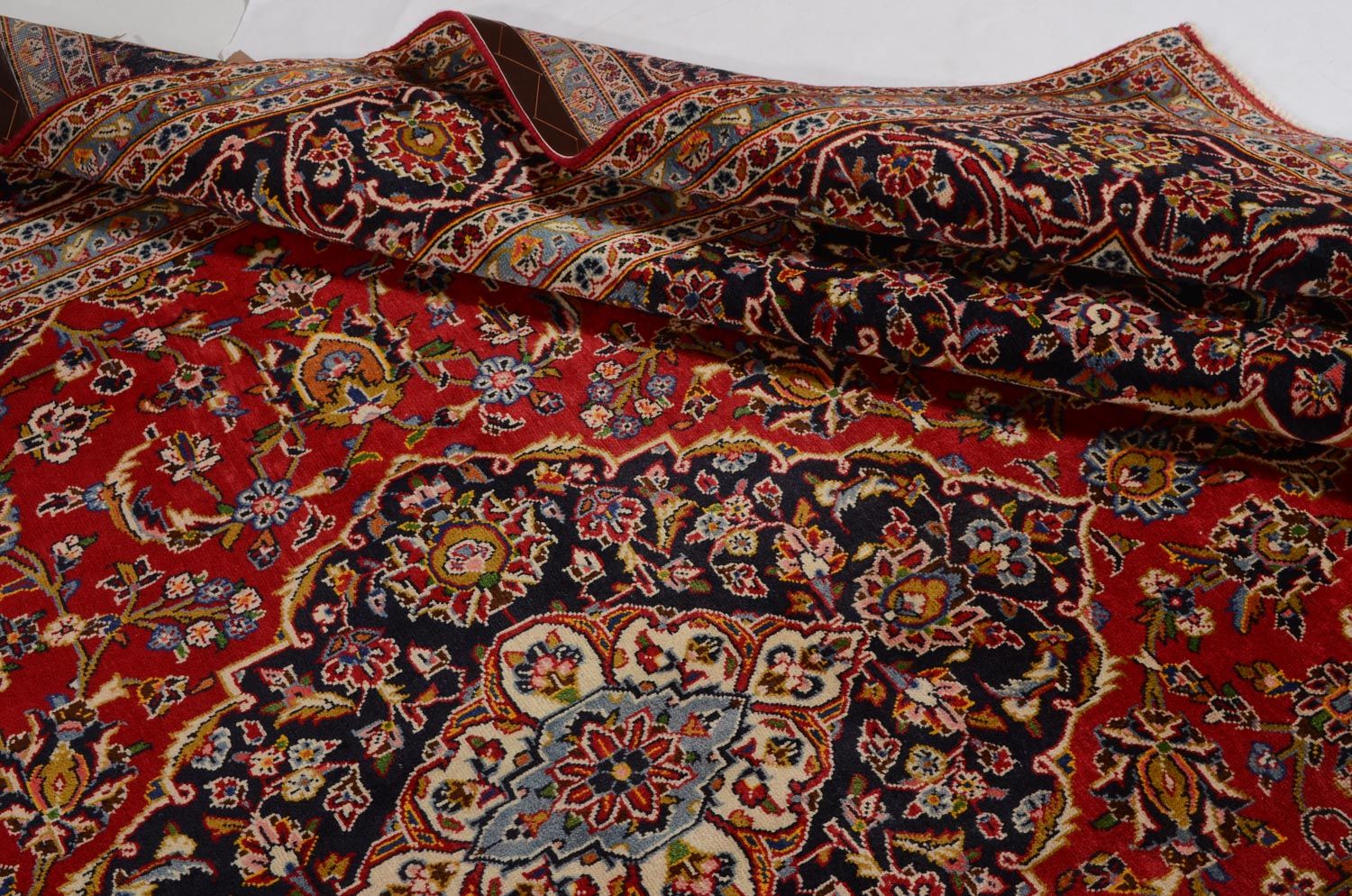 Perserteppich - Keshan 342 x 246 cm - rot - Image 4