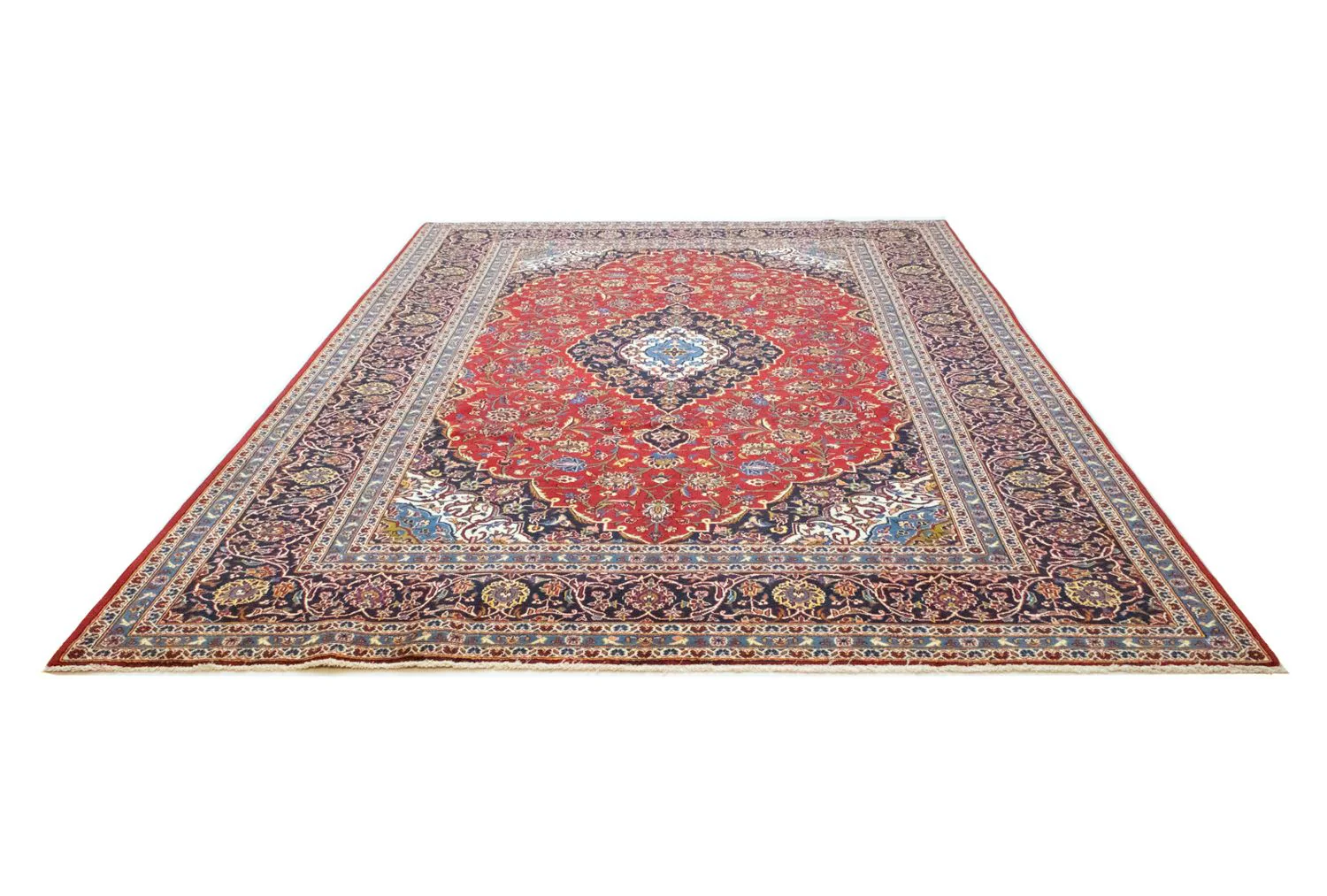 Perserteppich - Keshan 344 x 246 cm - rot - Image 5
