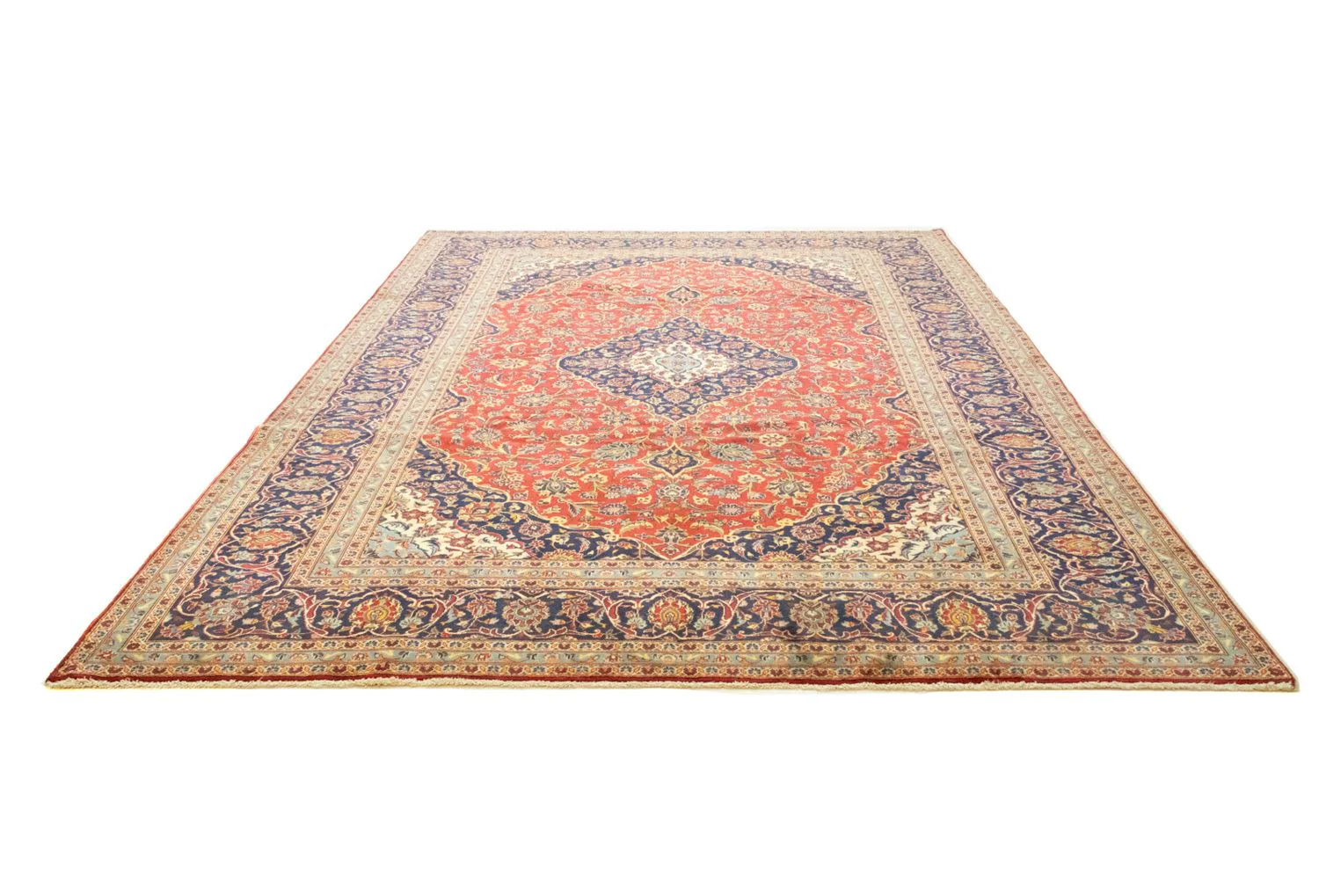 Perserteppich - Keshan 345 x 251 cm - rot - Image 5