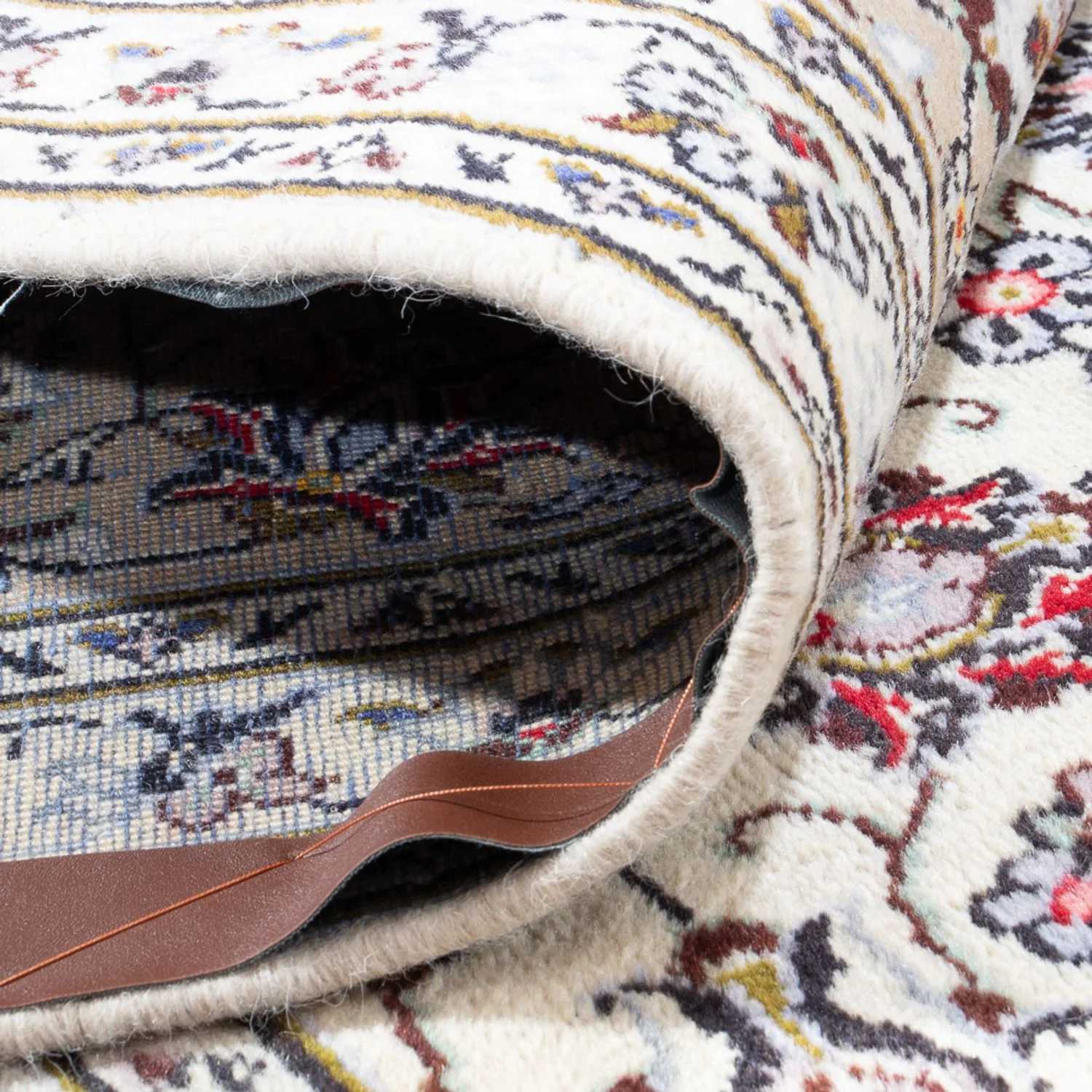 Perserteppich - Keshan - 351 x 245 cm - beige - Image 4