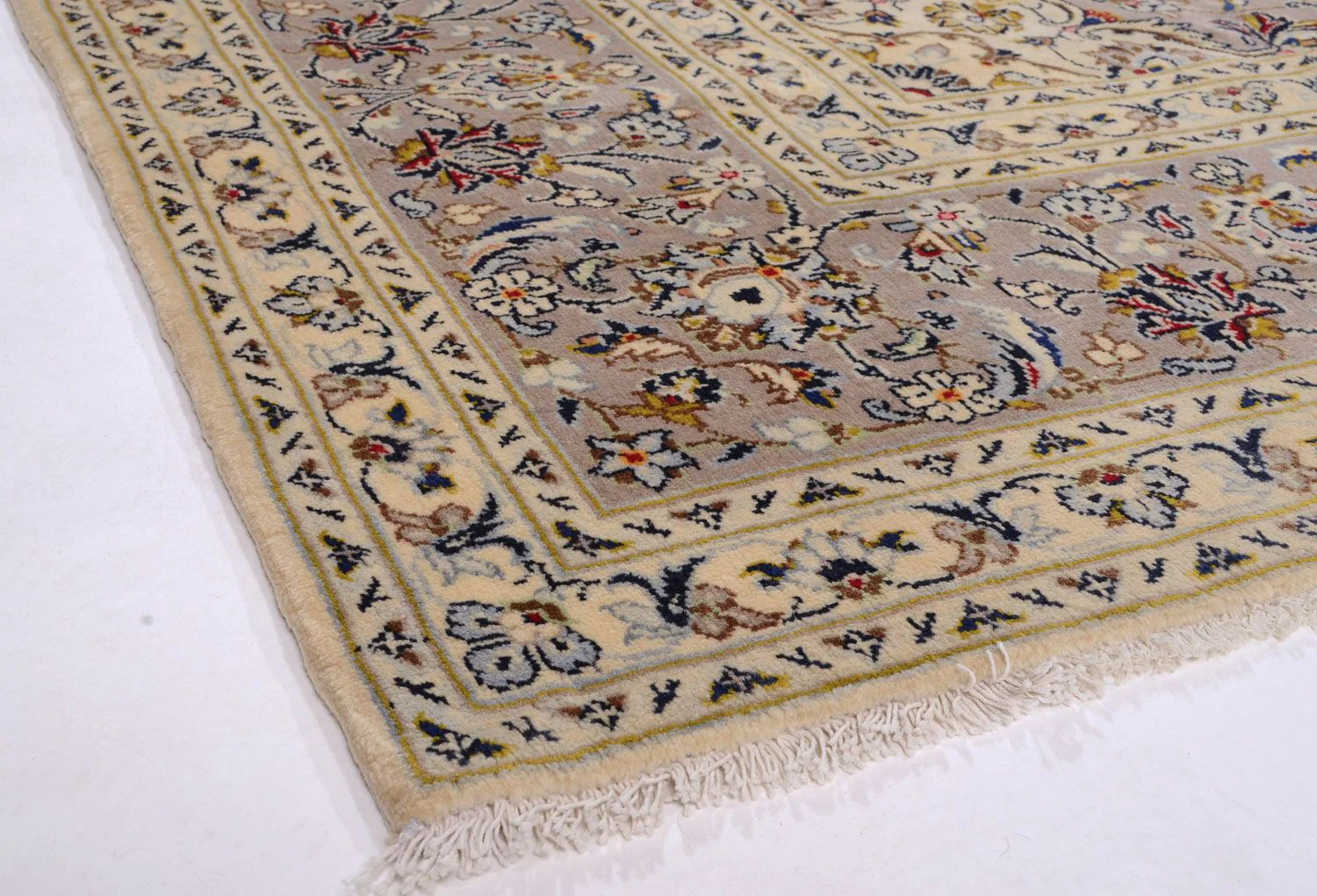 Perserteppich - Keshan 351 x 253 cm - beige - Image 3