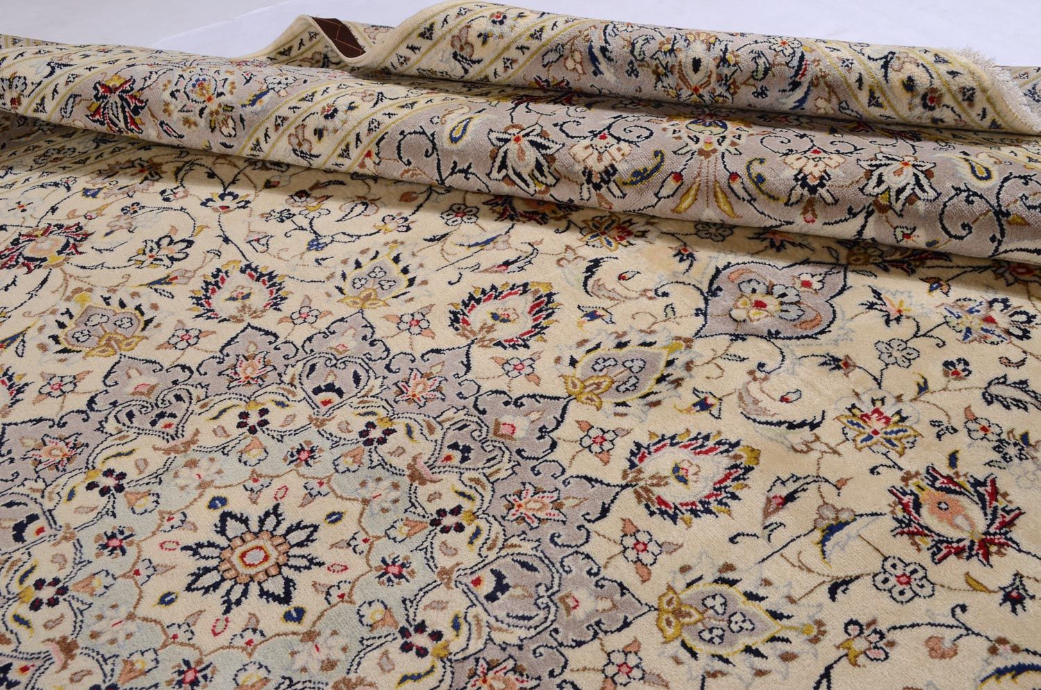 Perserteppich - Keshan 351 x 253 cm - beige - Image 4