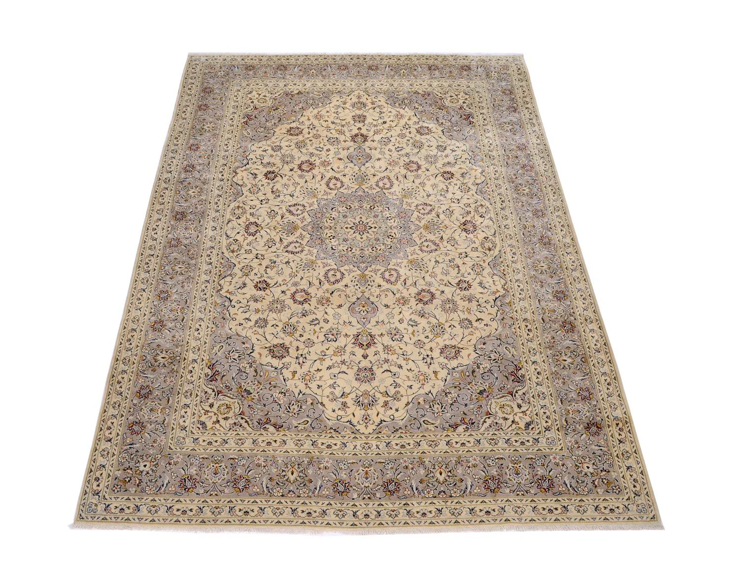 Perserteppich - Keshan 351 x 253 cm - beige - Image 5
