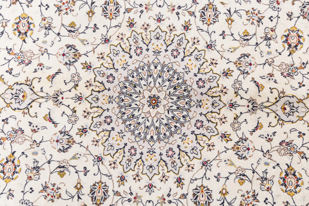Perserteppich - Keshan - 353 x 240 cm - weiß - Image 8