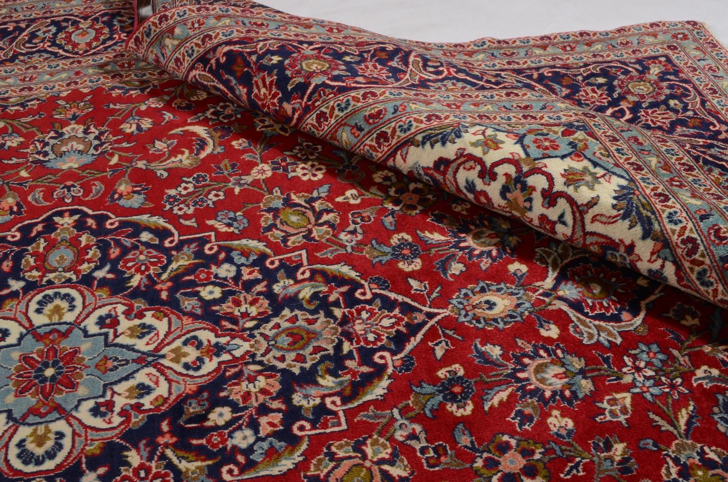 Perserteppich - Keshan 353 x 242 cm - rot - Image 4