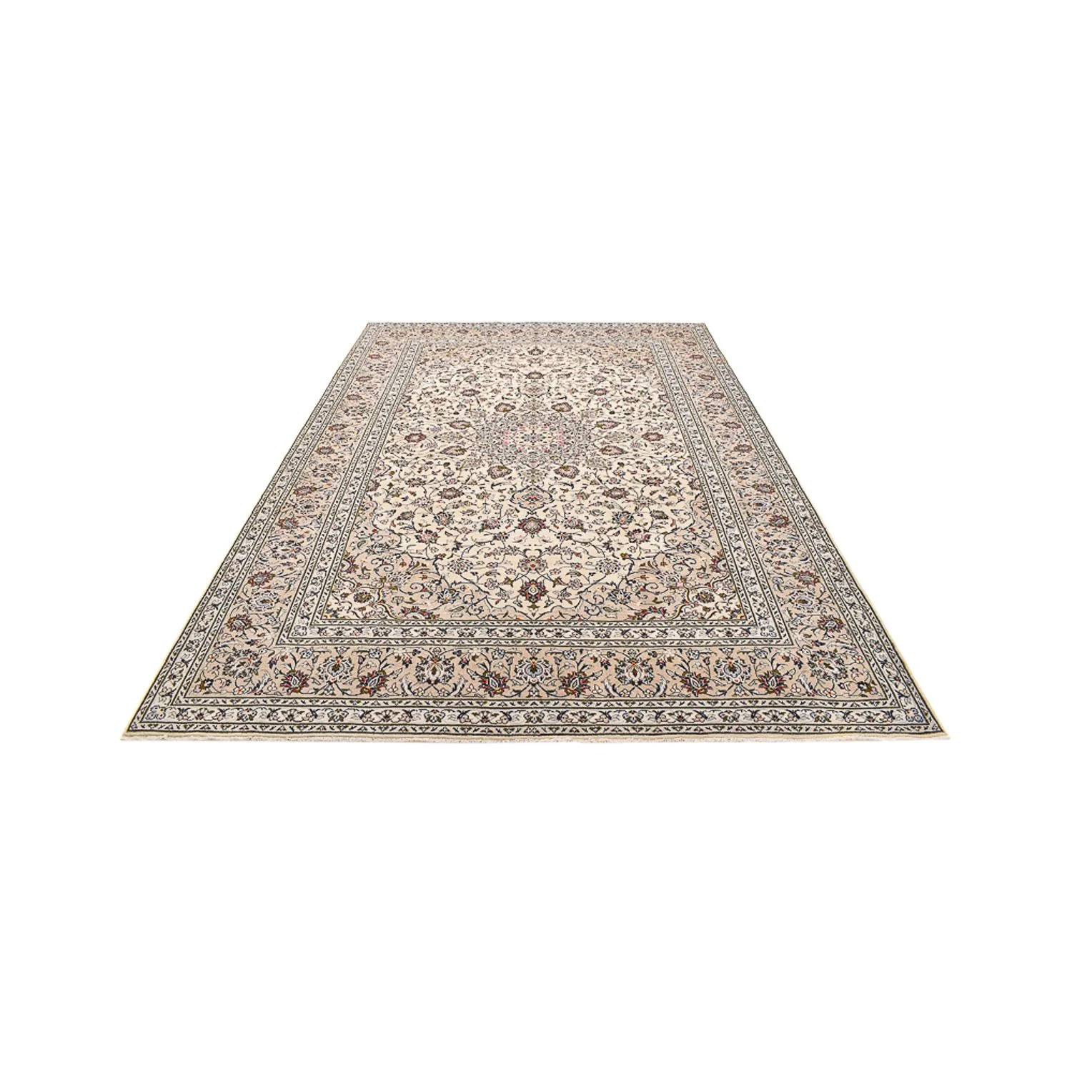 Perserteppich - Keshan - 356 x 242 cm - hellbeige - Image 5