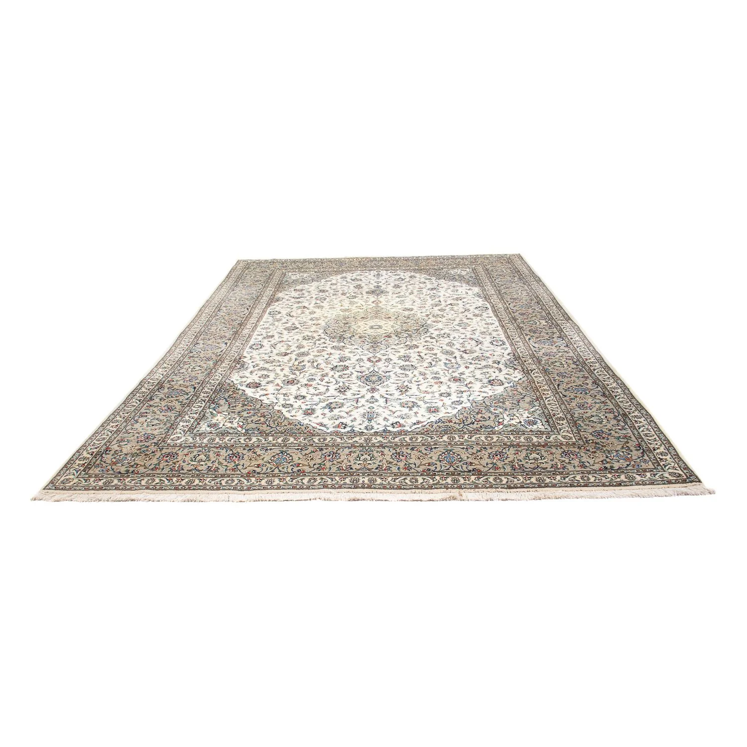 Perserteppich - Keshan - 356 x 250 cm - beige - Image 5
