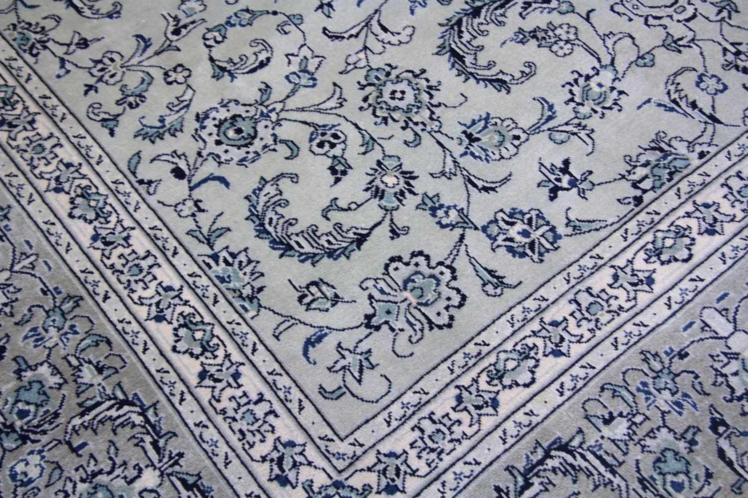 Perserteppich - Keshan 362 x 251 cm - blau - Image 3